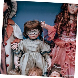 BESPORTBLE 2 Pairs Doll Glasses Accessories Stylish for Doll Dress Up for Crafting and Cosplay Decorative Frames for Bjd