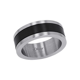 s.Oliver Men's Stainless Steel IP Ring, Stainless Steel, No Gemstone