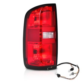 G-PLUS Left Tail Light Assembly w/Bulbs Driver Side, Fit For Chevy Colorado 2015-2022 Rear Brake Lamp(Fit 4-Door Crew Cab/Extended Cab Only),GM2800270 84169777 Red Lens Luces Traseras