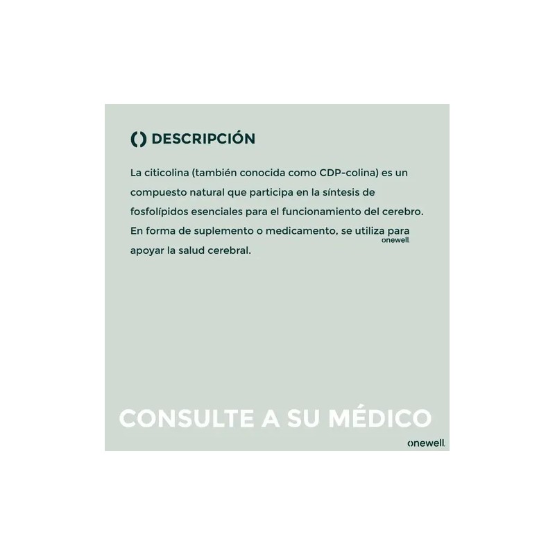 Citicolina 500mg Con 10 Comprimidos Nootropico Maver
