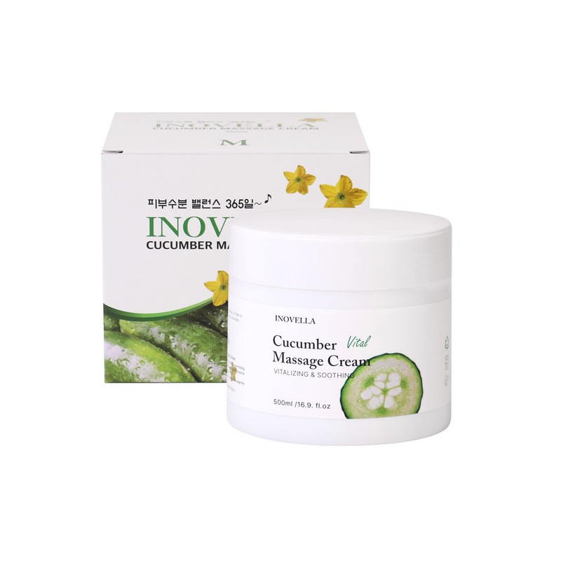 Inovella Skin Moisture Balance Cucumber Massage Cream 500g / 이노벨라