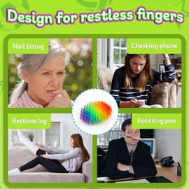 Celestia 2 Stück Fidget Worm, Fidget Wurm Spielzeug, Wurm-Fidget-Spielzeug für Erwachsene und Kinder, Sensorisches Stressabbau-Spielzeug, Widerstands-Fidget-Spielzeug zur Angstlinderung