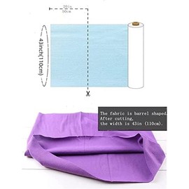 TinaKim TinaKim Ribbing Fabric for Neckline, for Jacket Hoodies Waistbands Cuffs Sewing Material (20" L x 43" W, 89 Grey)