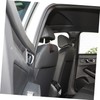 BUGUUYO 2pcs Double Headrest Hooks Suede Car Backseat Storage Organizer