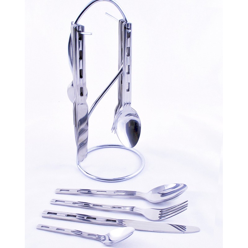 Nature Home Decor RE6111 Rainbow Elite Collection 24-Piece Stainless Steel