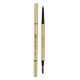 Eyebrow Definer Pencil | Fill in Draw Fine Lines and add volume to your Brows | Long Lasting and Waterproof | Precision Smart Double Ended Design | Mela Beauty Studio Professional Makeup (Ebony)