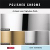 DELTA Pivotal Toilet Paper Holder With Shelf, Polished Chrome, Bathroom