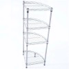 Kitchen 4-Layer Corner Storage Rack Shelf Triangle Shelf Plants Stand