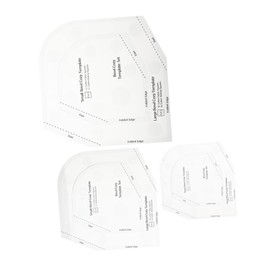 LIFKOME 3pcs Acrylic Sewing Ruler Professional Bowl Batting Templates for DIY Quilting Lightweight Portable for Patchwork Crafting