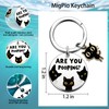 Funny Cat Lover Gifts for Women Men Unique Keychain for