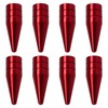 8 Purple Long Spiked Valve Stem Caps Mental Thread Kit/Set