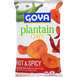 Goya Foods Plantain Chips, Hot & Spicy, 5 Ounce (Pack of 12)