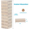 Speedarmis Mini Tumble Tower, 54PCS Wooden Stacking Game for Teens