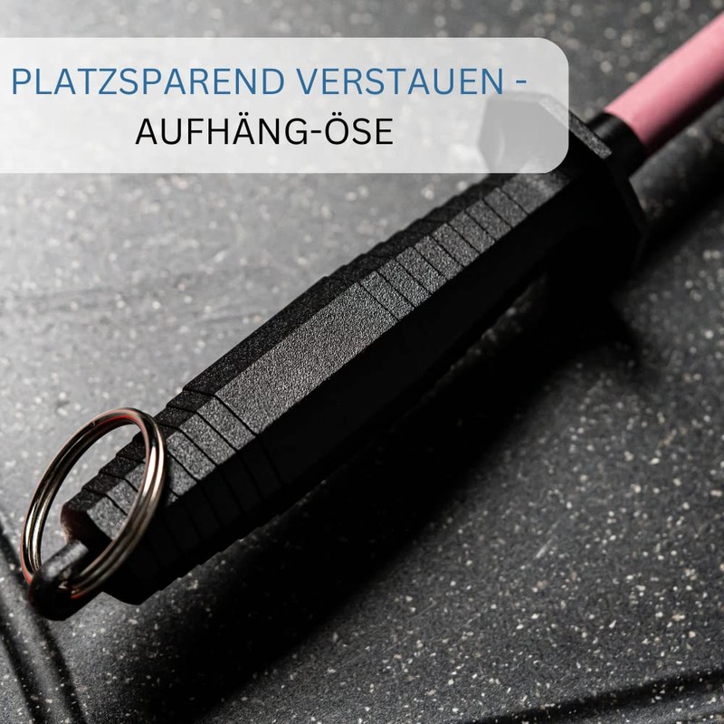 Westmark Wetzstab, Länge: 35,3 cm, Sinterrubin/Kunststoff, Sieger-Long-Life, Rot/Schwarz, 19712260