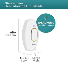 RCA Depiladora Profesional RC-IPL de Luz Pulsada, 300 K Disparos sin dolor, Unisex, Elimina Vello Facial, Corporal, Axilas, Piernas, Bikini Brazos, 5 Niveles, Uso en Casa, Depiladora No Láser