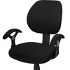 Umora Office Chair Cover Seat and Back Decoration (Black+Armrest)