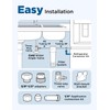 NOVETE Under Sink Water Filter, 1/4" Direct Connect, Update 3