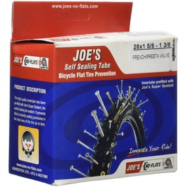 JOES NO FLATS, MTB SELF SEALING TUBE (28 X 1-5/8-1-3/8 PV)