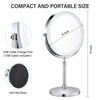 AMZTOLIFE 8" Lighted Makeup Mirror, 10X Makeup Mirror with Lights,