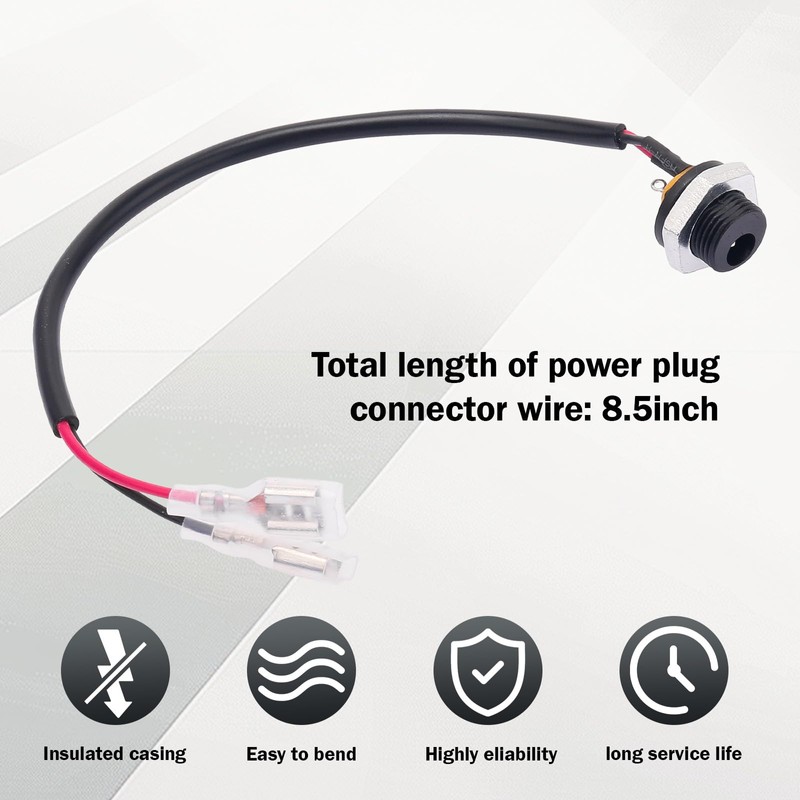 Replacement Exercise Bike Power Plug Connector for Peloton Exercise Bike,