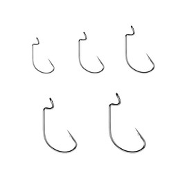 FOLANDO 50 PCS Fish Hooks, Barbless Carp Hook Fishing Hooks Barbed Hooks Circle Hooks for Freshwater Saltwater 2#,1#,1/0#,2/0#,3/0#