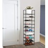 FIDUCIAL HOME 10 Tiers Shoe Rack 20-25 Pairs Sturdy Shoe