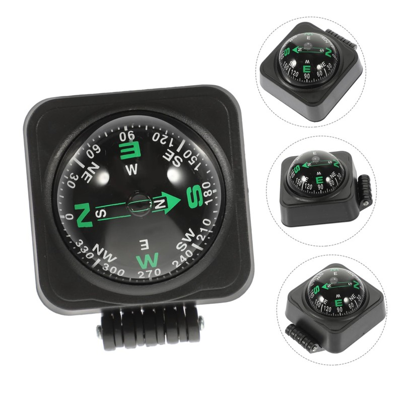 Kichvoe Car Compass Ball Dash Mount Compass for Vehicles Durable