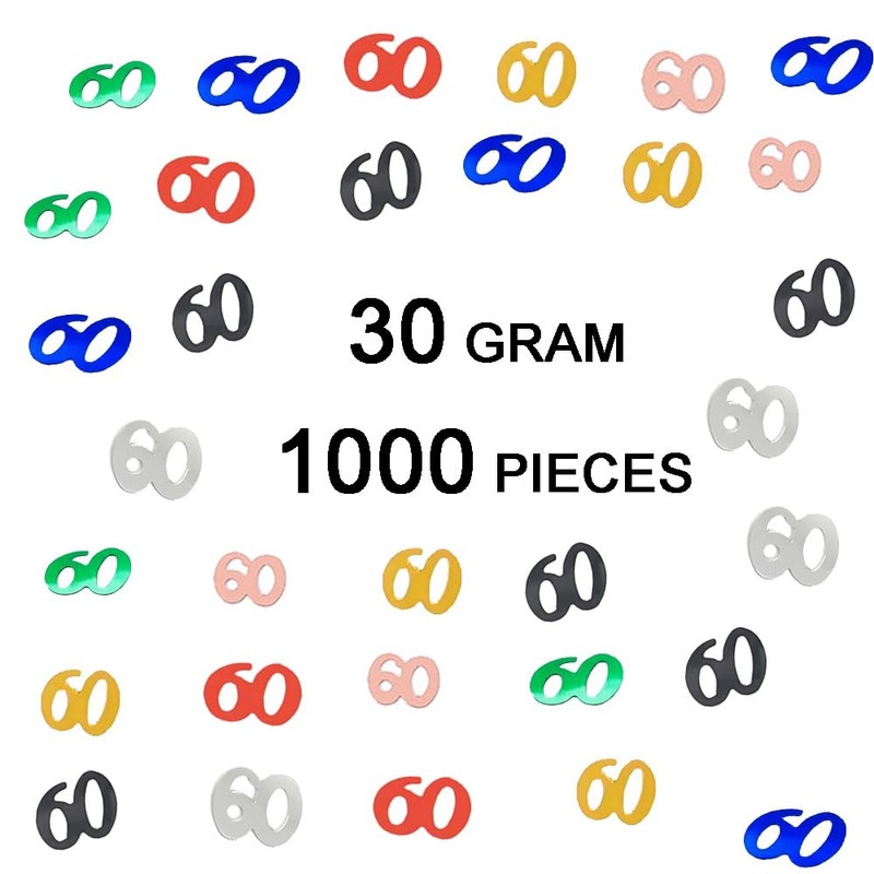 30g Blue Happy Birthday Confetti Foil Metallic Glitz Table Scatter