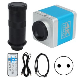 Video Microscope Camera High Definition Multimedia Interface USB Digital Industrial Camera with 150X C Mount Lens EU Plug