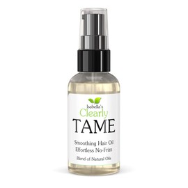 Clearly TAME Anti Frizz Smoothing Hair Oil Natural Lightweight Serum for Smooth Frizz Free Hair with Castor and Rosemary Sulfate Free Control Frizz and Add Shine for Curly, Frizzy, Dry Hair