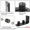 TeTupGa 2 Pack Sliding Barn Door Floor Guides, Flush Sliding