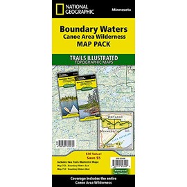 Boundary Waters Canoe Area Wilderness [Map Pack Bundle] (National Geographic Trails Illustrated Map)