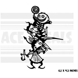 The Nightmare Before Christmas - Lock Shock and Barrel - decal sticker
