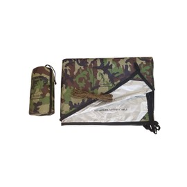 Bushmen Thermo Tarp 3 x 3 m Camouflage Rain Canopy with Insulating Reflective Layer