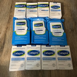 Cetaphil X11 Cetaphil BUNDLE-Gentle Cleansing Bar x8+Gentle Skin Cleansing Cloths x3 pks