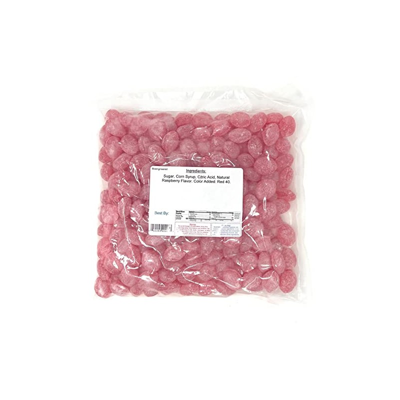 Claeys Raspberry Sanded Candy Drops, 2 Pound