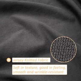 Mrs Awesome Stretch Jersey Box Spring Cover Wrap Around, Bed Skirt Alternative, Ultra Soft & Wrinkle Resistant, Queen/Queen XL, Dark Gray