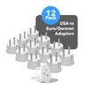 Orei American USA To European Schuko Germany Plug Adapters CE