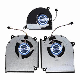 LANDALANYA Replacement New CPU GPU and Small Fan for ASUS Strix G16 G614J G634J G614JI G614JV G614JJ Series DFSCK22D05883C DFSCK22115181D DC12V 1A DFS5F22B04954C DC5V 0.5A