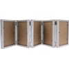 5 Folding 4 x 6 Inch Hinged Picture Frame, Wood