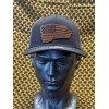 Richardson Made in USA Leather Patch Trucker Hat-American Flag XL