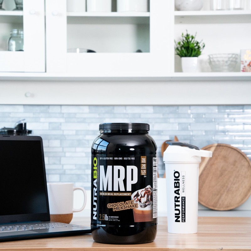 NutraBio MRP Complete Meal Replacement Protein Powder, Chocolate - 2.5lbs