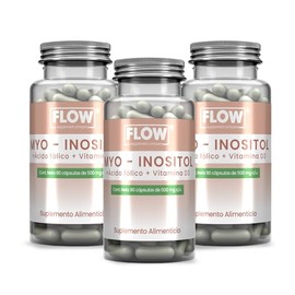 Myo Inositol Pack por 3 - Flow Supplements - Vitaminas y Minerales - 270 Cápsulas