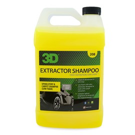 3D Extractor Carpet Cleaner Shampoo for Machine Use - Upholstery Cleaner, Stain Remover & Odor Eliminator - Low Foam, No Residue Formula 1 Gallon