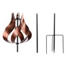 Teamson Home Tulip Kinetic Metal Weather Resistant 360 Degrees Swivel