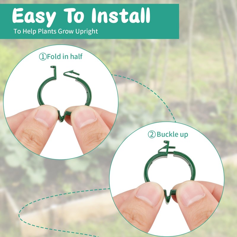 XYCING Plant Support Clips, Tomato Vine Clips, Tomato Trellis Plastic
