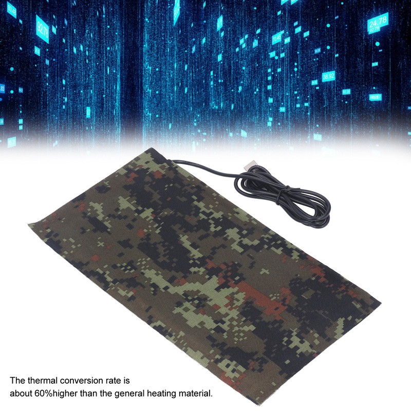 USB Electric Heating Pad 5V Carbon Fiber Heating Cloth Washable