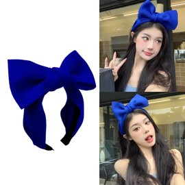 TQUXNGA Schöne breite Haarbänder, Requisiten, übergroße Schleife, Stirnband, Party-Kopfbedeckung, gepolstertes Stirnband für Musikfestivals