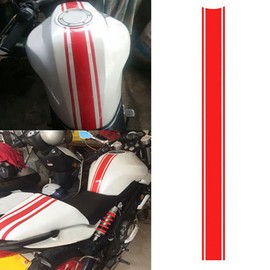 Zcargel Motorcycle Stripe Sticker, Motorcycle Fuel Tank Fairing Vinyl Stripe Decal Motorcycle Body Side Pinstripe Stickers Compatible with Most Motorcycle Types 19.6 Inch X 1.7 Inch