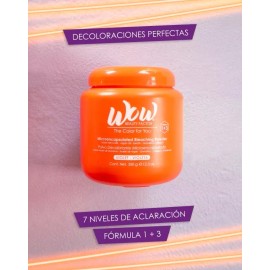 Wow Beauty Factor Bote Decolorante Wow 350gr Kit Con Peróxido De 1l Gratis